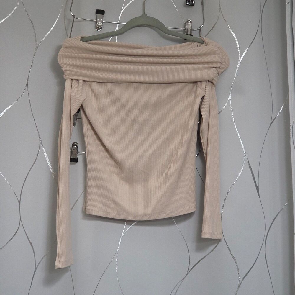 Dolls Kill Knit Off the Shoulder Long Sleeve Top